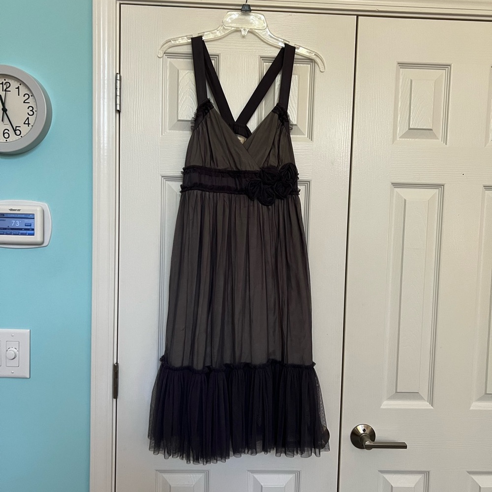 Anthropologie Grey Dress